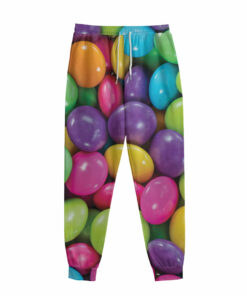 Colorful Chocolate Candy Print Sweatpants