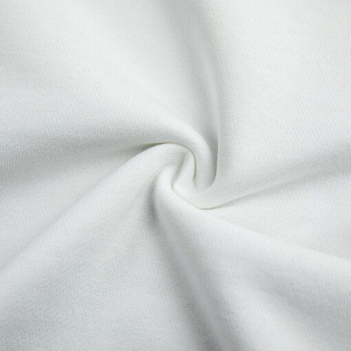 White Snow Camouflage Print Cotton Sweatpants
