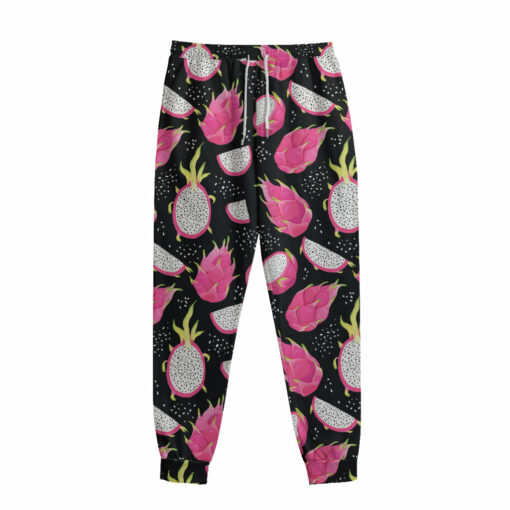 Dragon Fruit Pattern Print Sweatpants