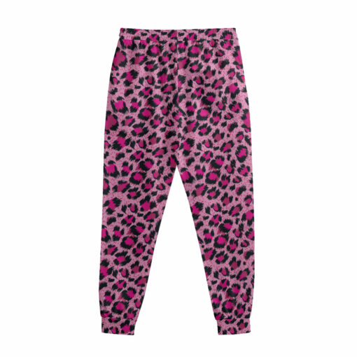 Pink Leopard Print Sweatpants