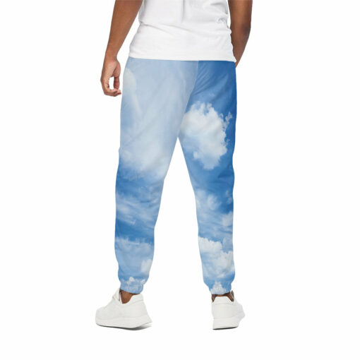 Sky Cloud Print Cotton Sweatpants