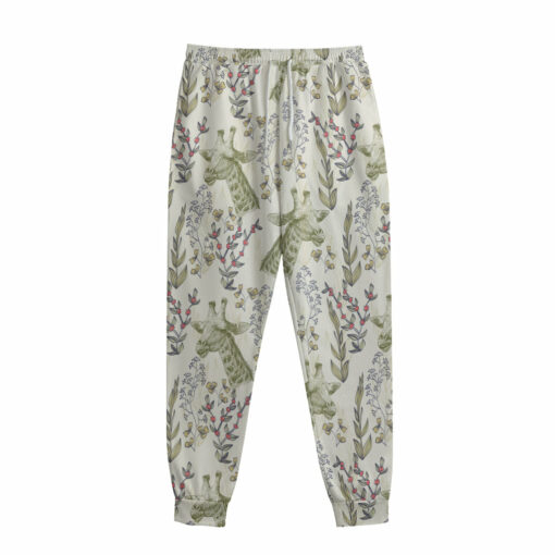 Vintage Giraffe Print Sweatpants