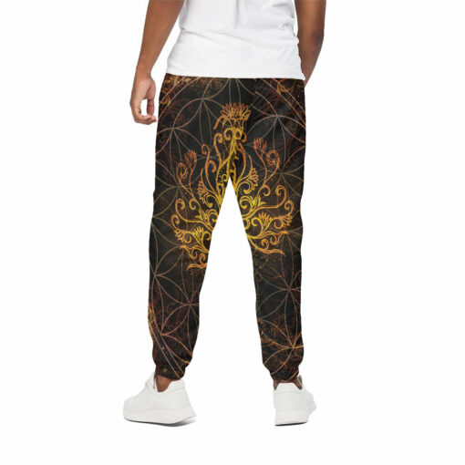 Yggdrasil Tree Of Life Print Cotton Sweatpants
