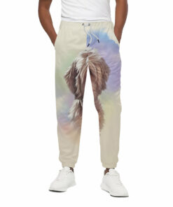 Yorkshire Terrier Portrait Print Cotton Sweatpants