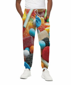 Yummy Gummy Print Cotton Sweatpants