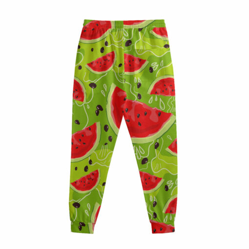 Yummy Watermelon Pieces Pattern Print Sweatpants