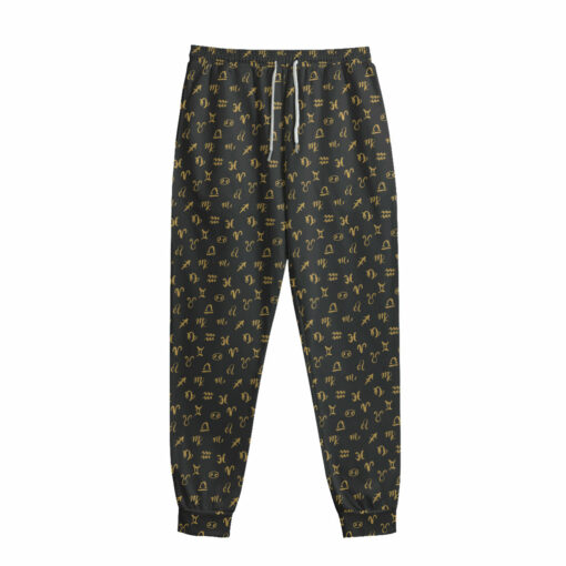 Zodiac Astrological Signs Pattern Print Sweatpants