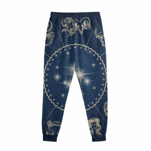 Zodiac Astrology Symbols Print Sweatpants