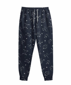 Zodiac Star Signs Pattern Print Sweatpants