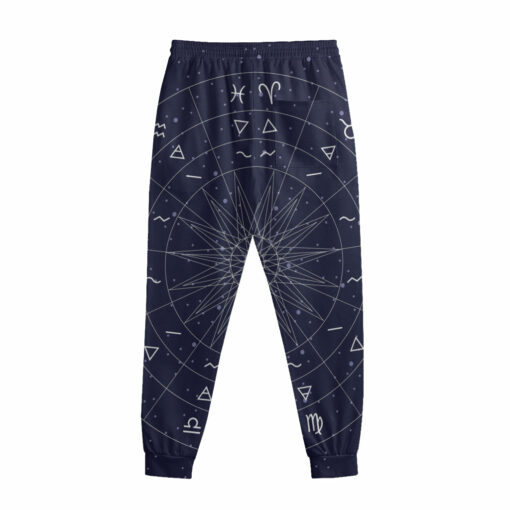 Zodiac Symbols Circle Print Sweatpants