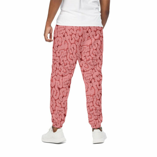 Zombie Brain Print Cotton Sweatpants