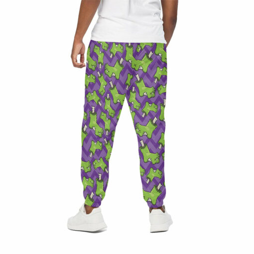 Zombie Foot Pattern Print Cotton Sweatpants