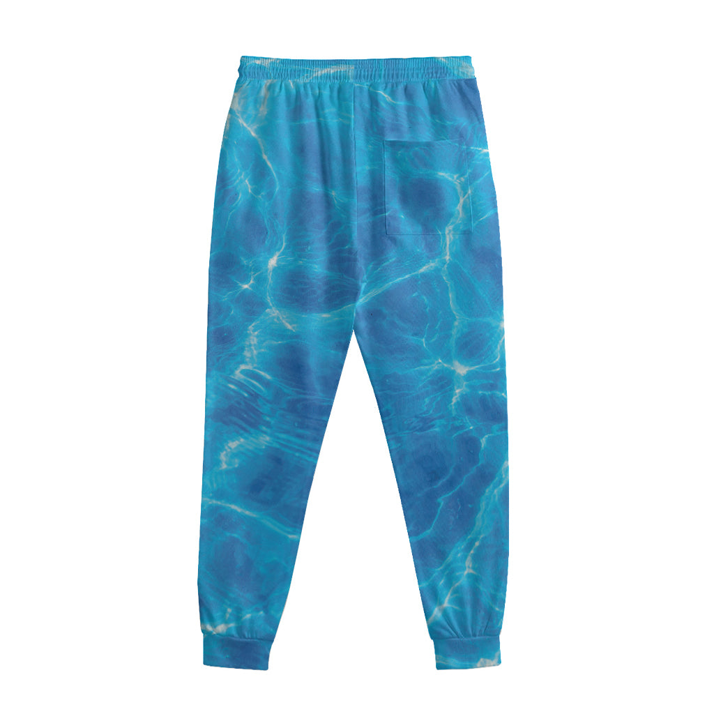Blue Water Surface Print Sweatpants Blue Water Surface Print Sweatpants