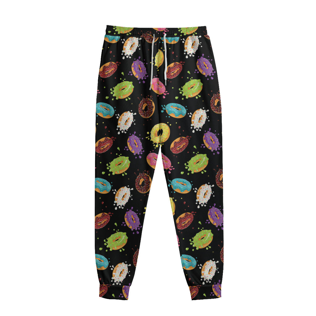 Glaze Donut Pattern Print Sweatpants Glaze Donut Pattern Print Sweatpants