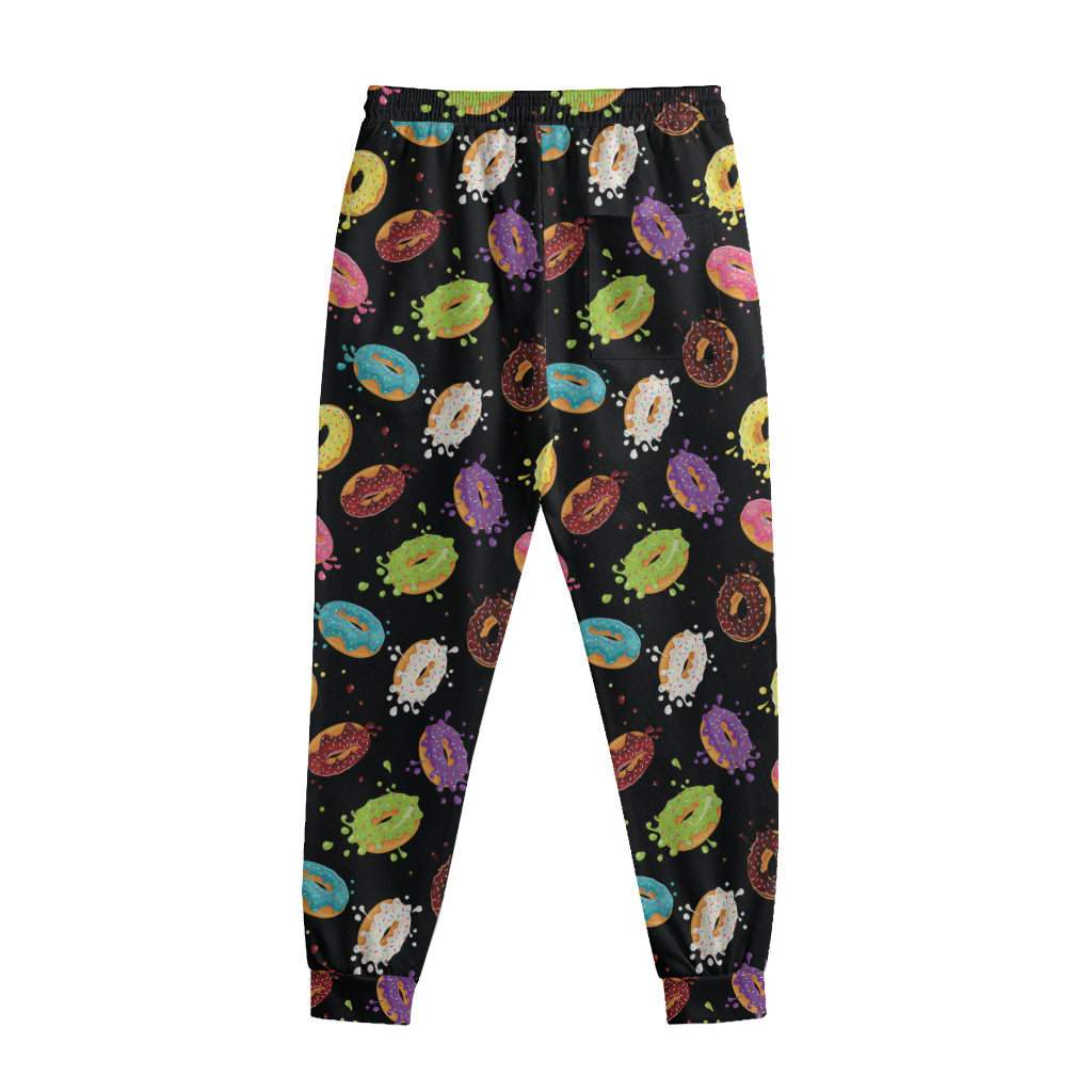 Glaze Donut Pattern Print Sweatpants Glaze Donut Pattern Print Sweatpants