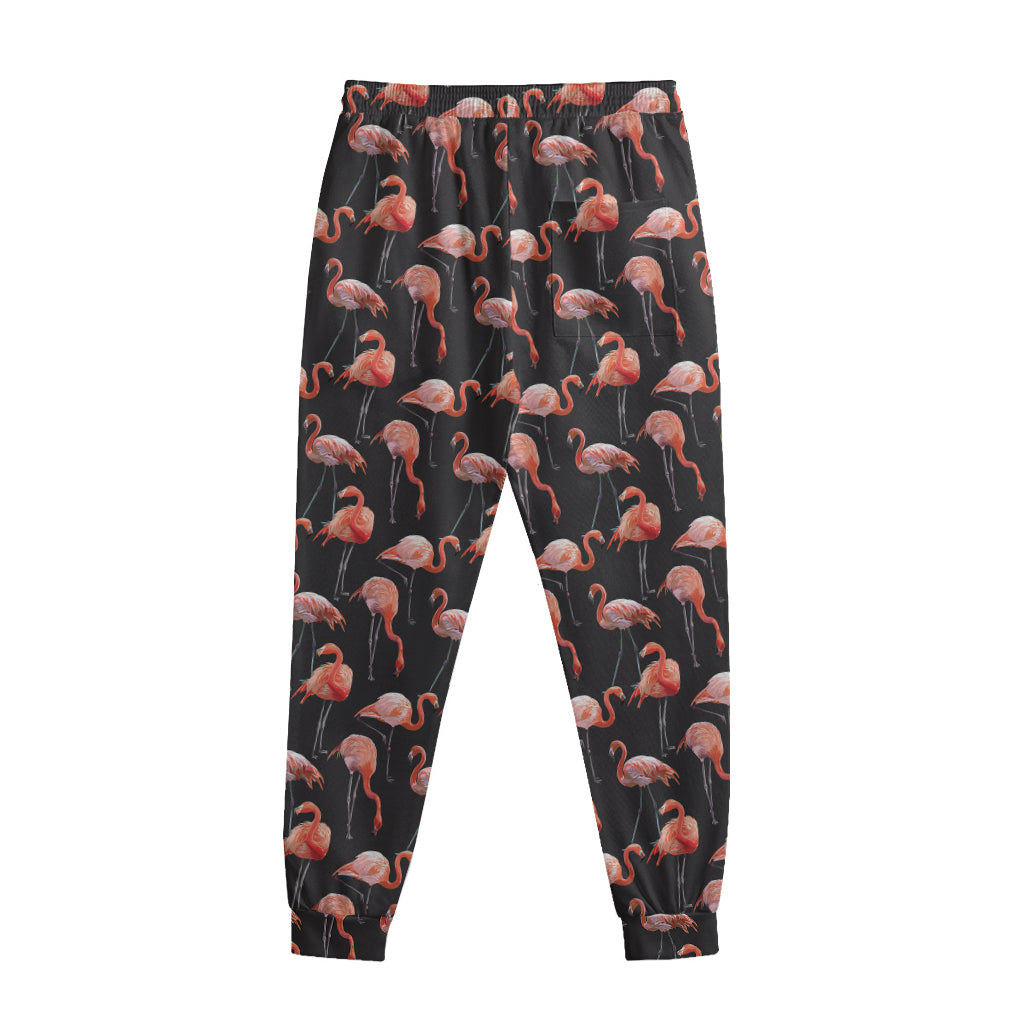 Watercolor Flamingo Pattern Print Sweatpants Watercolor Flamingo Pattern Print Sweatpants