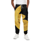 Yellow Snake Print Cotton Sweatpants