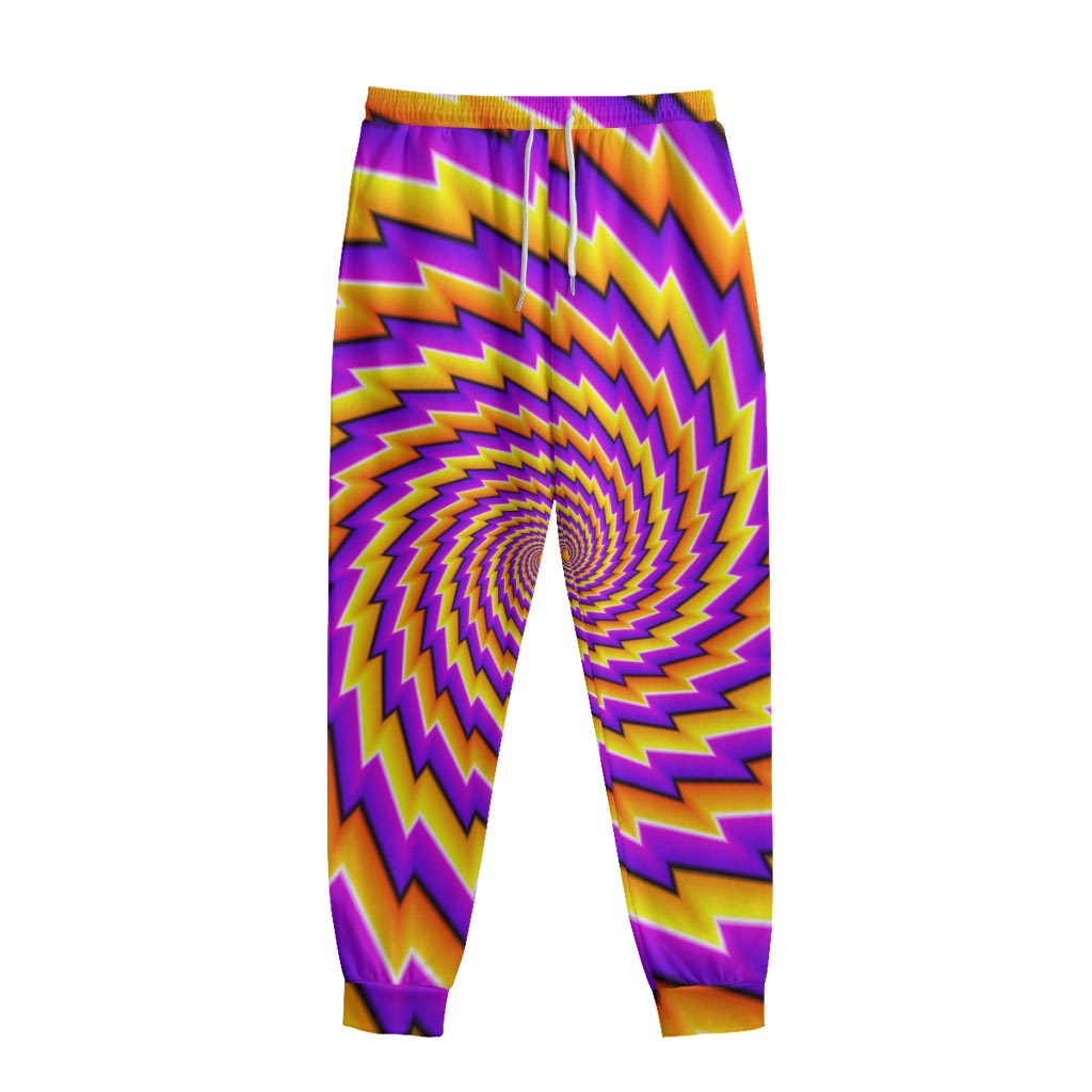 Yellow Twisted Moving Optical Illusion Sweatpants Yellow Twisted Moving Optical Illusion Sweatpants