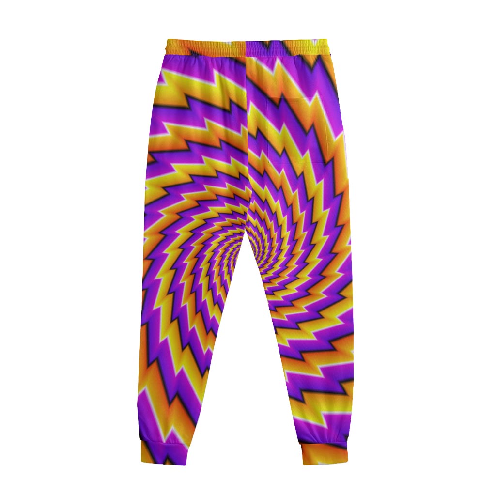 Yellow Twisted Moving Optical Illusion Sweatpants Yellow Twisted Moving Optical Illusion Sweatpants