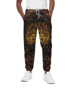 Yggdrasil Tree Of Life Print Cotton Sweatpants
