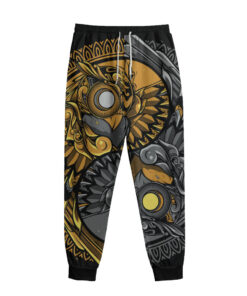 Yin Yang Owl Print Sweatpants