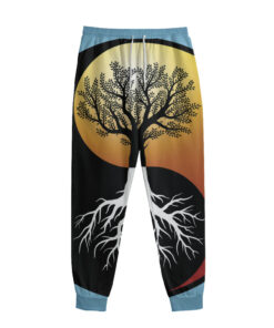 Yin Yang Tree Of Life Print Sweatpants