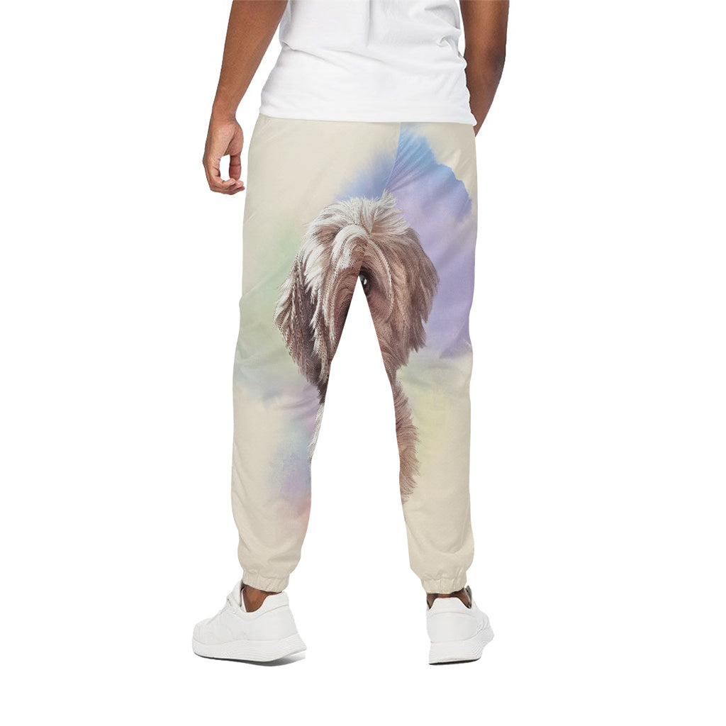 Yorkshire Terrier Portrait Print Cotton Sweatpants Yorkshire Terrier Portrait Print Cotton Sweatpants
