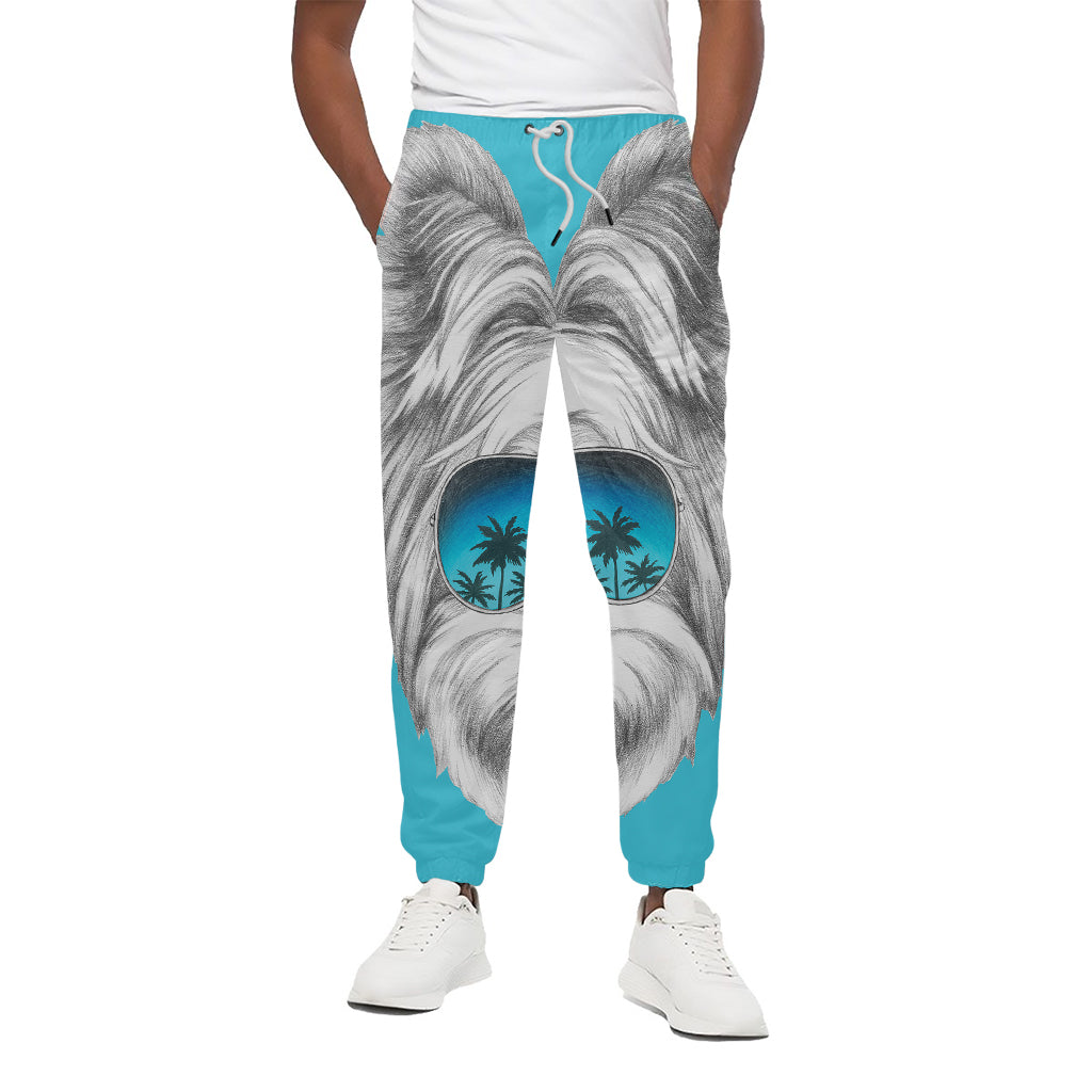 Yorkshire Terrier With Sunglasses Print Cotton Sweatpants Yorkshire Terrier With Sunglasses Print Cotton Sweatpants