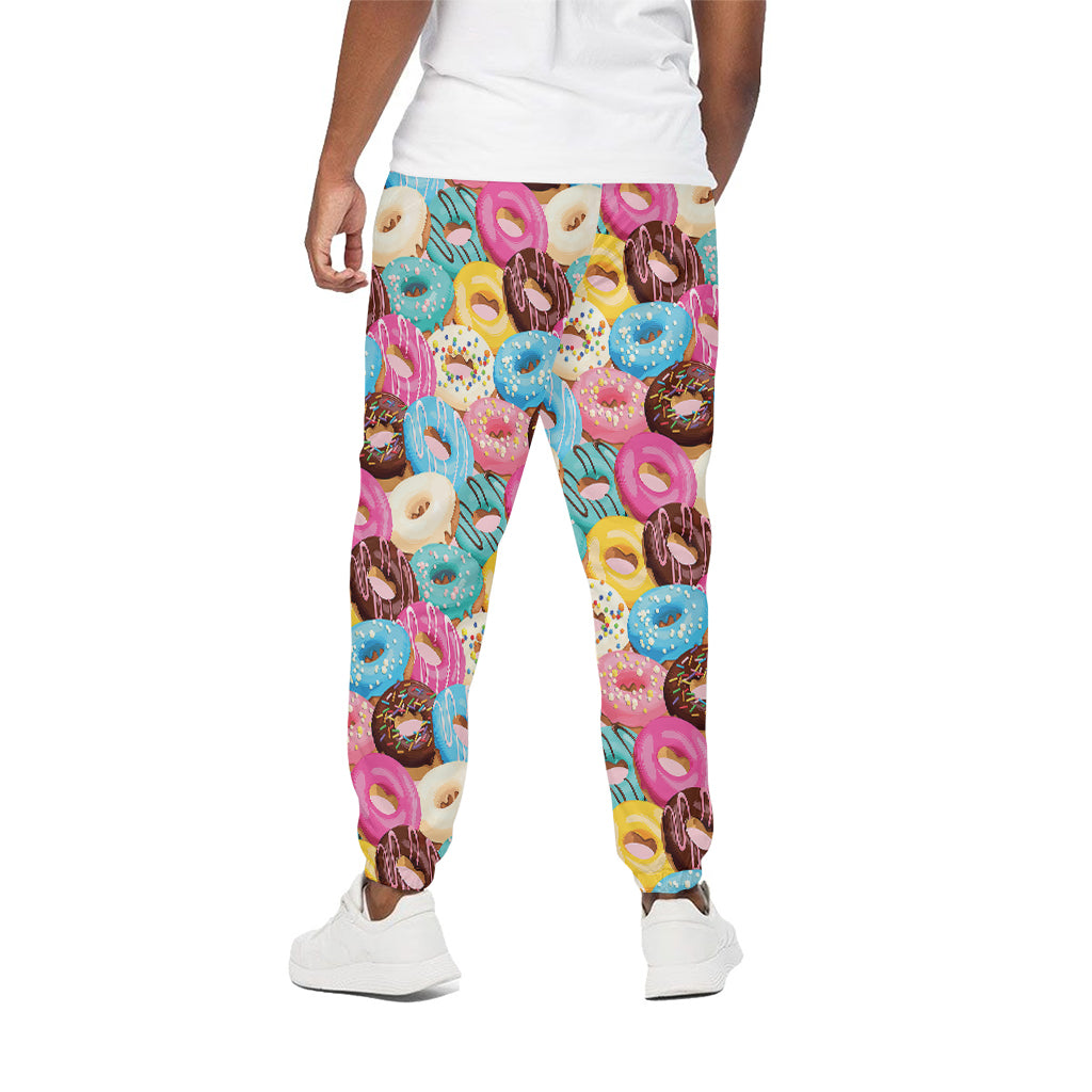 Yummy Donut Pattern Print Cotton Sweatpants Yummy Donut Pattern Print Cotton Sweatpants
