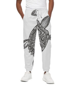 Zentangle Sea Turtle Print Cotton Sweatpants