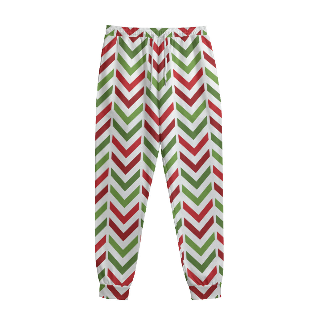 Zigzag Merry Christmas Pattern Print Sweatpants Zigzag Merry Christmas Pattern Print Sweatpants