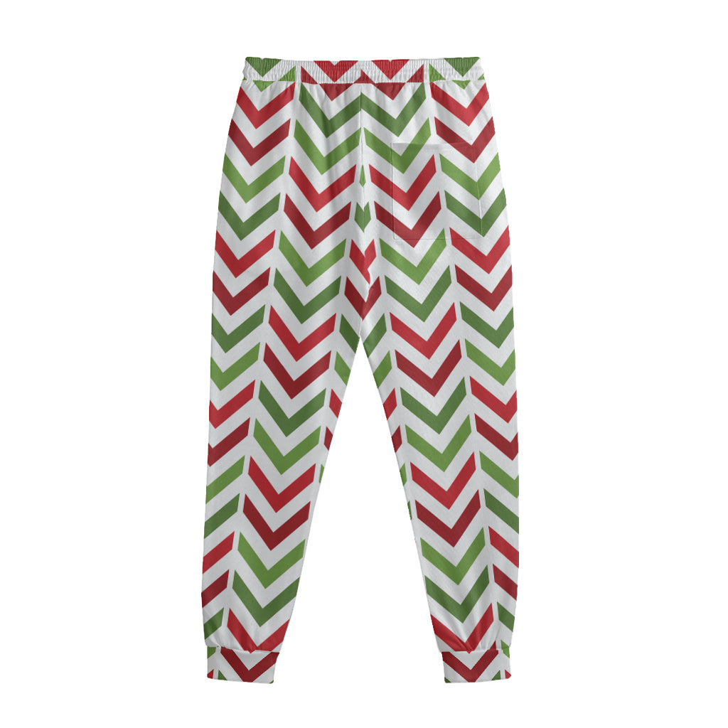 Zigzag Merry Christmas Pattern Print Sweatpants Zigzag Merry Christmas Pattern Print Sweatpants