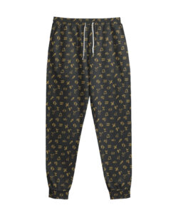 Zodiac Astrological Signs Pattern Print Sweatpants
