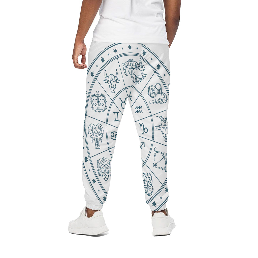 Zodiac Astrology Signs Print Cotton Sweatpants Zodiac Astrology Signs Print Cotton Sweatpants