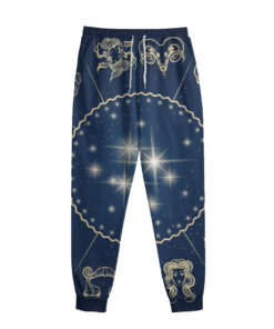 Zodiac Astrology Symbols Print Sweatpants