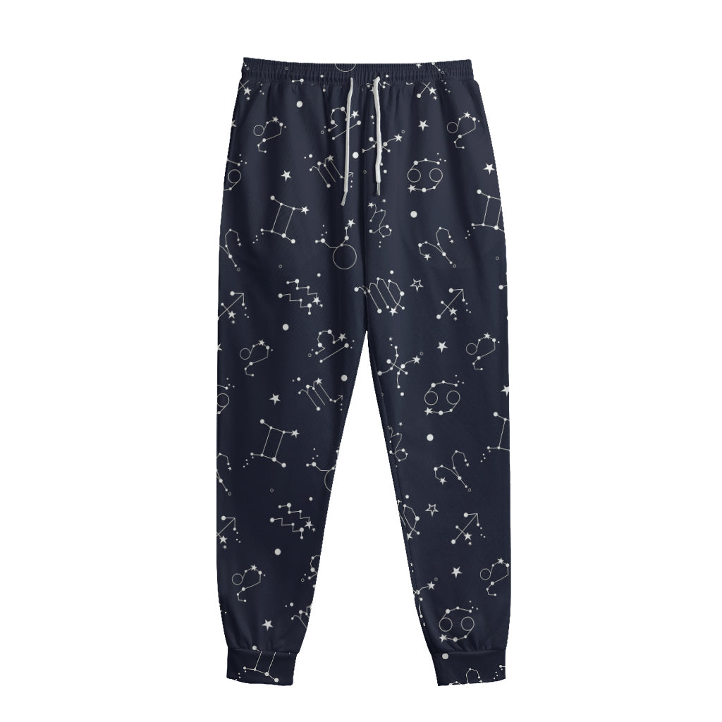 Zodiac Star Signs Pattern Print Sweatpants Zodiac Star Signs Pattern Print Sweatpants