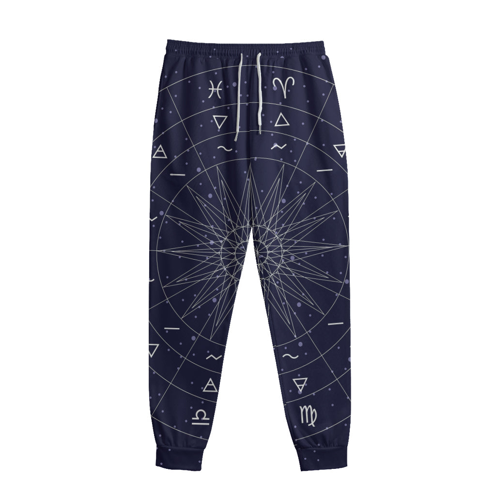 Zodiac Symbols Circle Print Sweatpants Zodiac Symbols Circle Print Sweatpants