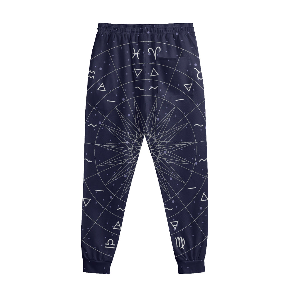 Zodiac Symbols Circle Print Sweatpants Zodiac Symbols Circle Print Sweatpants