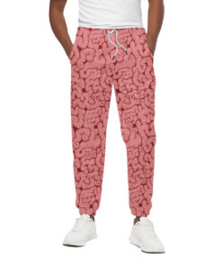 Zombie Brain Print Cotton Sweatpants