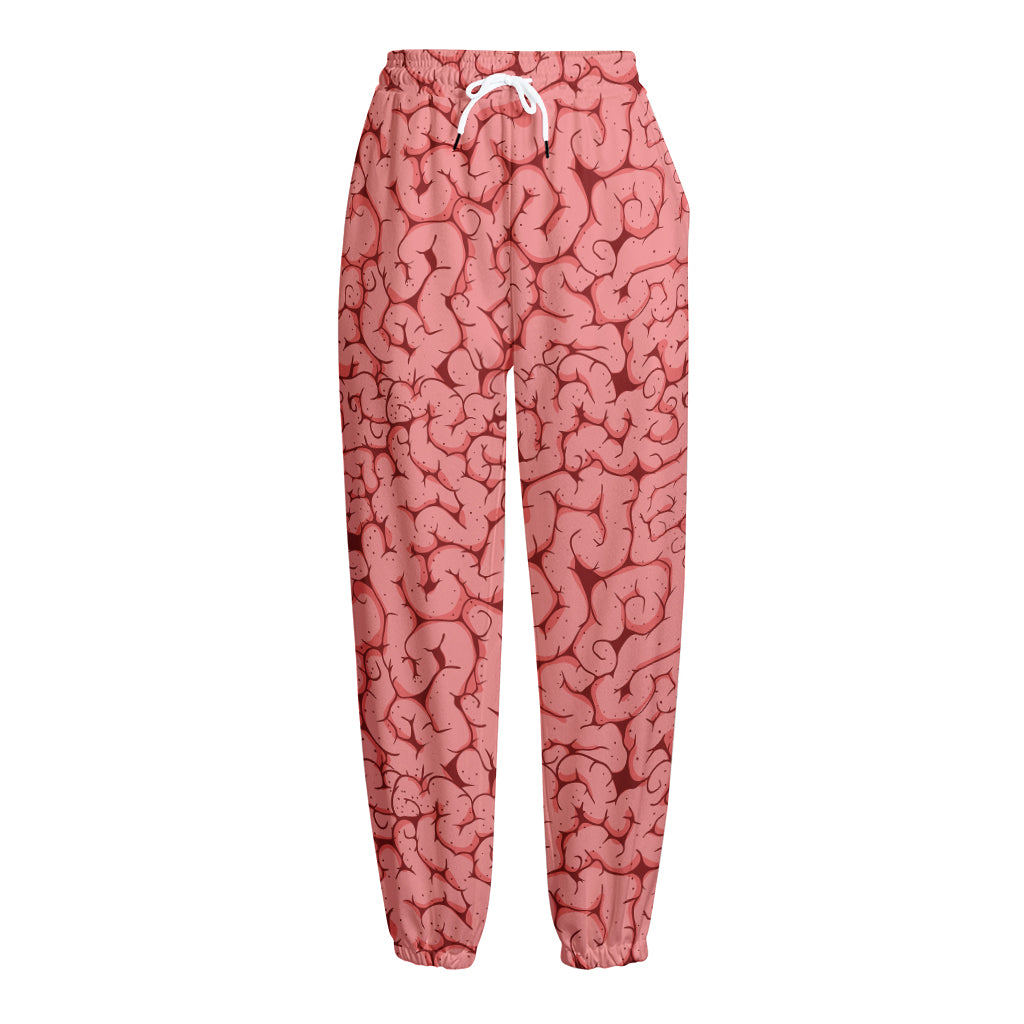 Zombie Brain Print Fleece Lined Knit Pants Zombie Brain Print Fleece Lined Knit Pants