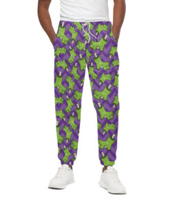 Zombie Foot Pattern Print Cotton Sweatpants