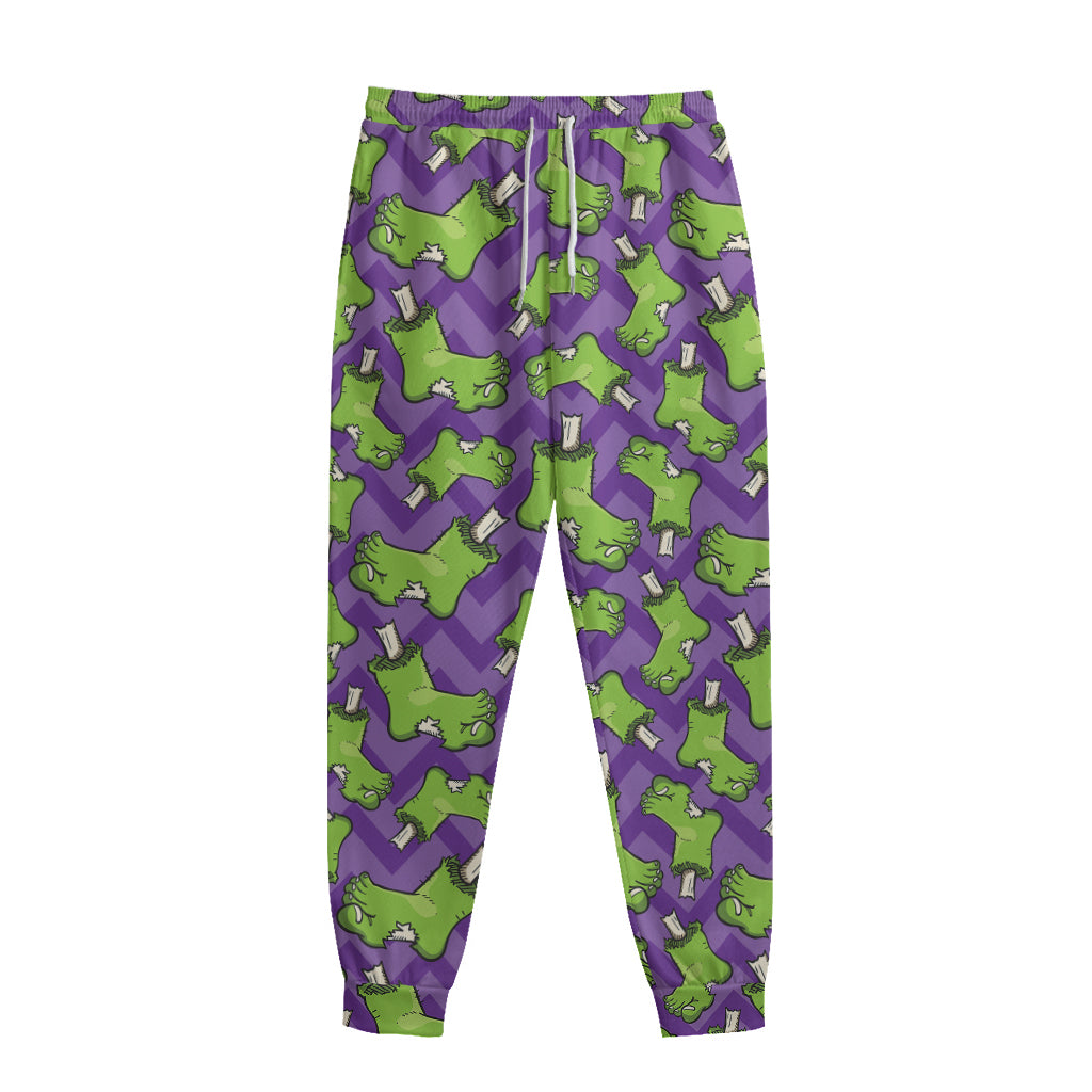 Zombie Foot Pattern Print Sweatpants Zombie Foot Pattern Print Sweatpants