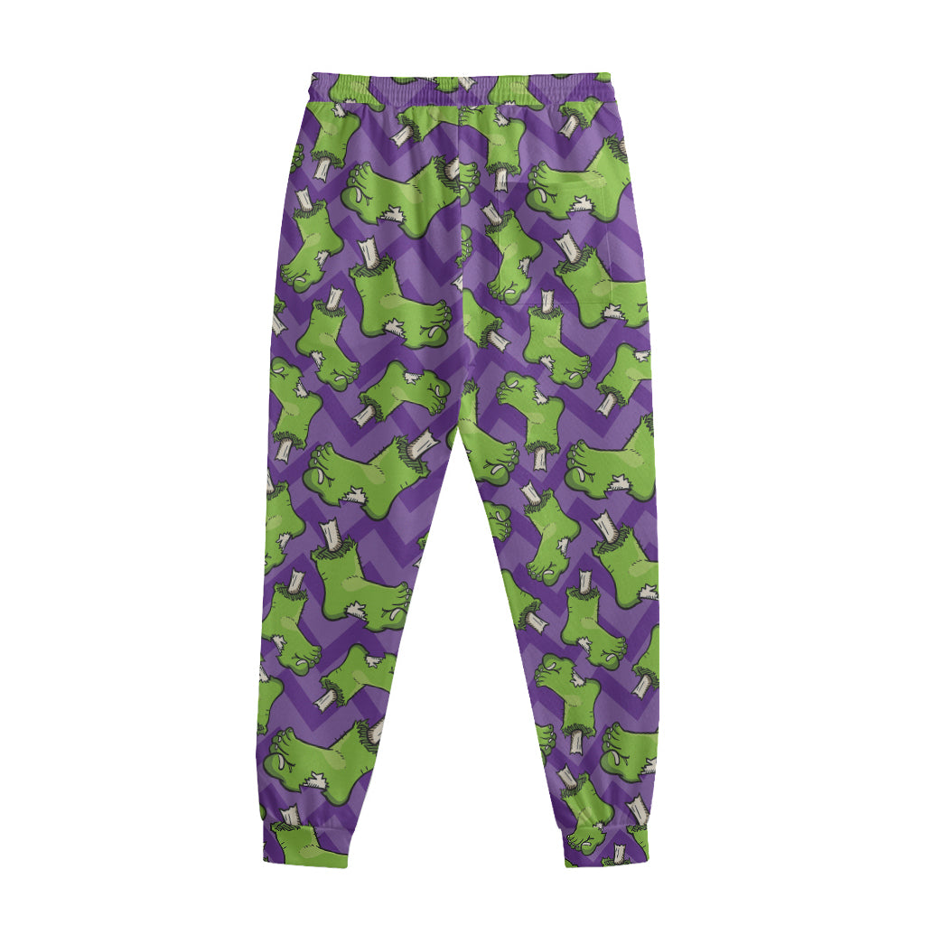 Zombie Foot Pattern Print Sweatpants Zombie Foot Pattern Print Sweatpants